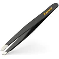 Auxmir Pinza de Cejas Profesional- Pinzas de Depilar con Precisión- Acero Inoxidable para Depilación de Cejas…